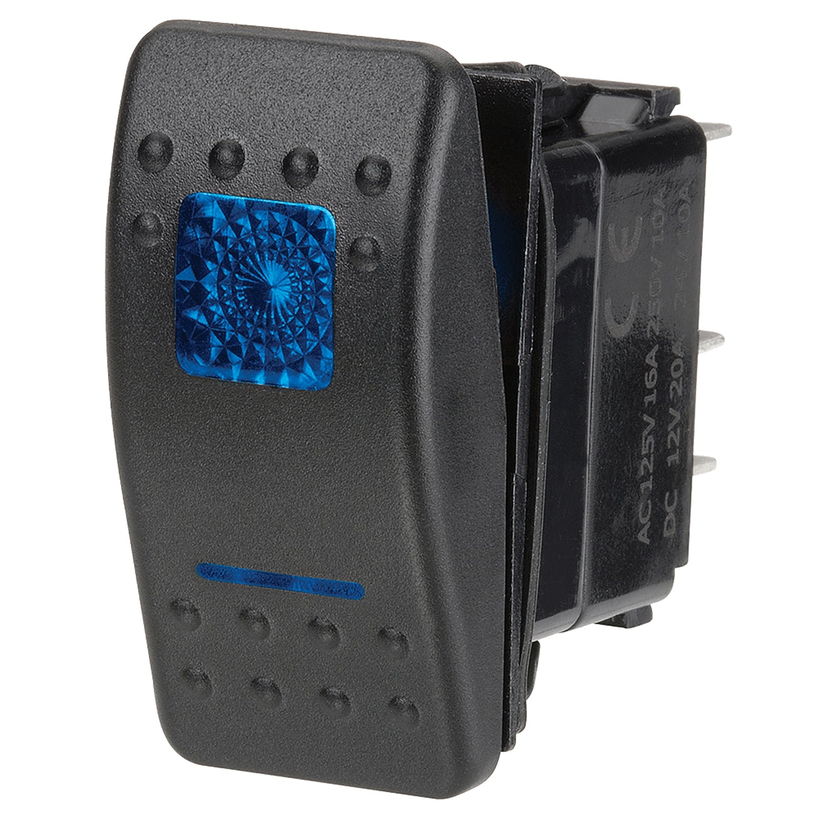 Narva Switch Sealed Rocker Off/On 12V Blue