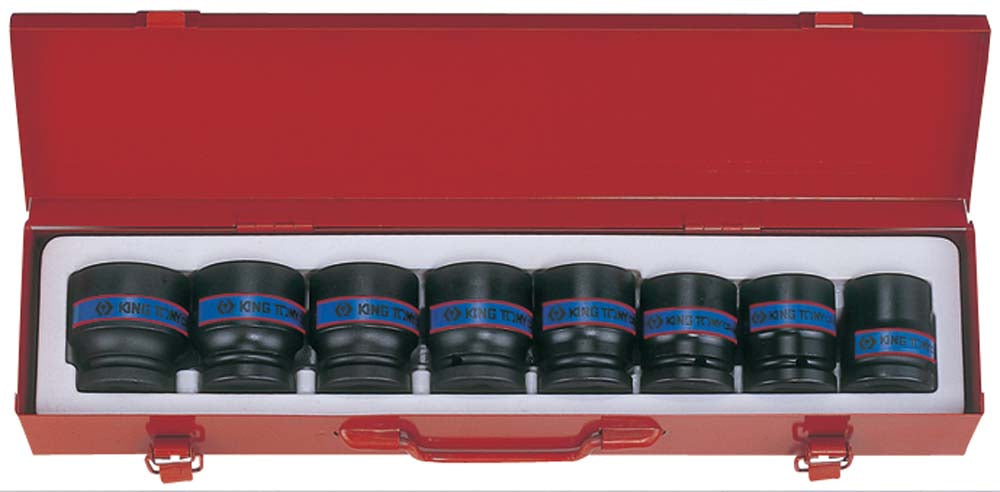 King Tony 3/4Dr 8Pc Impt Skt Set 26-38mm