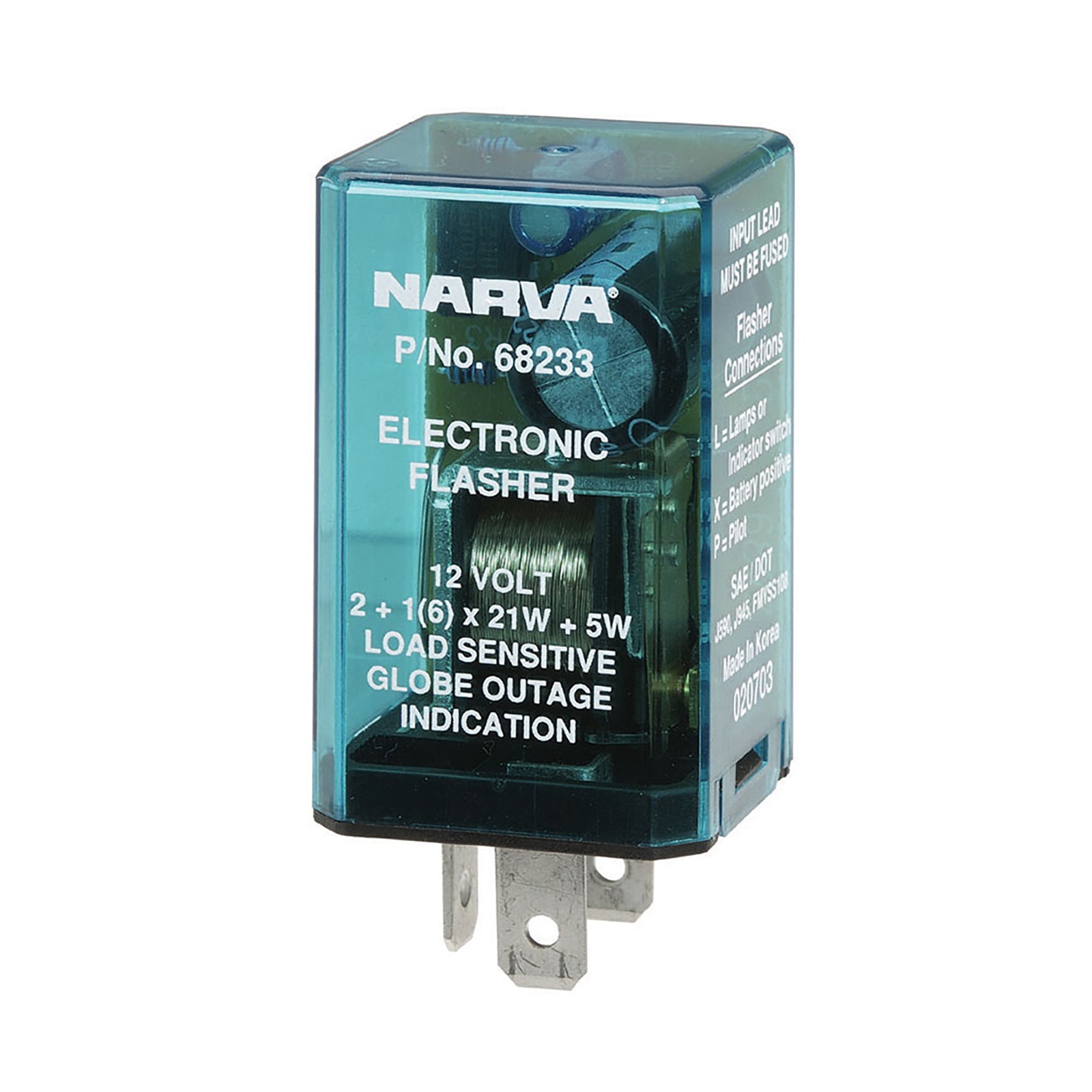 Narva Flasher Elec 12V 3Pin Load Sen