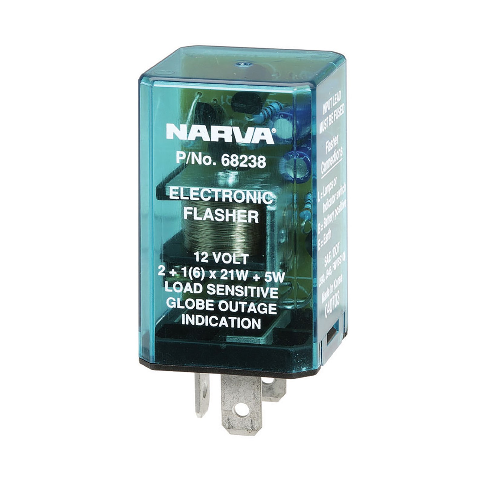 Narva Flasher Elec 12V 3Pin Load Sen