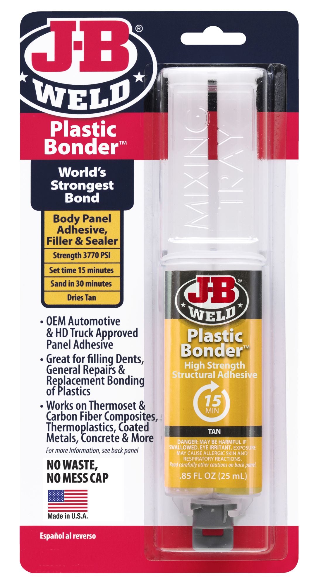 Jb Weld Plasticbonder Adhesive Syringe