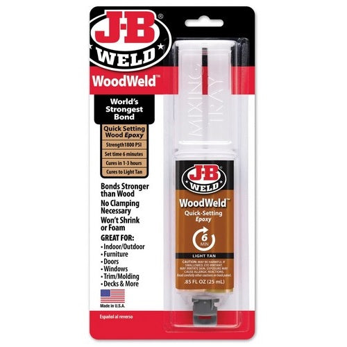 Jb Weld Woodweld Wood Epoxy Syringe