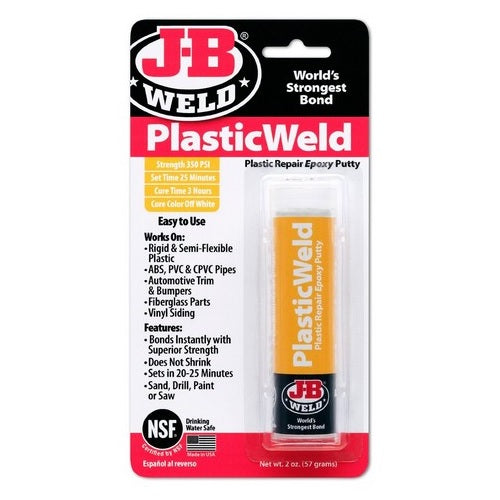 Jb Weld Plasticweld Epoxy Putty Stick