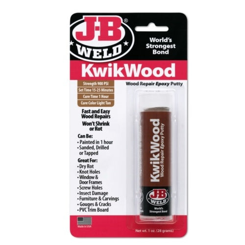 Jb Weld Kwikwood Epoxy Putty Stick