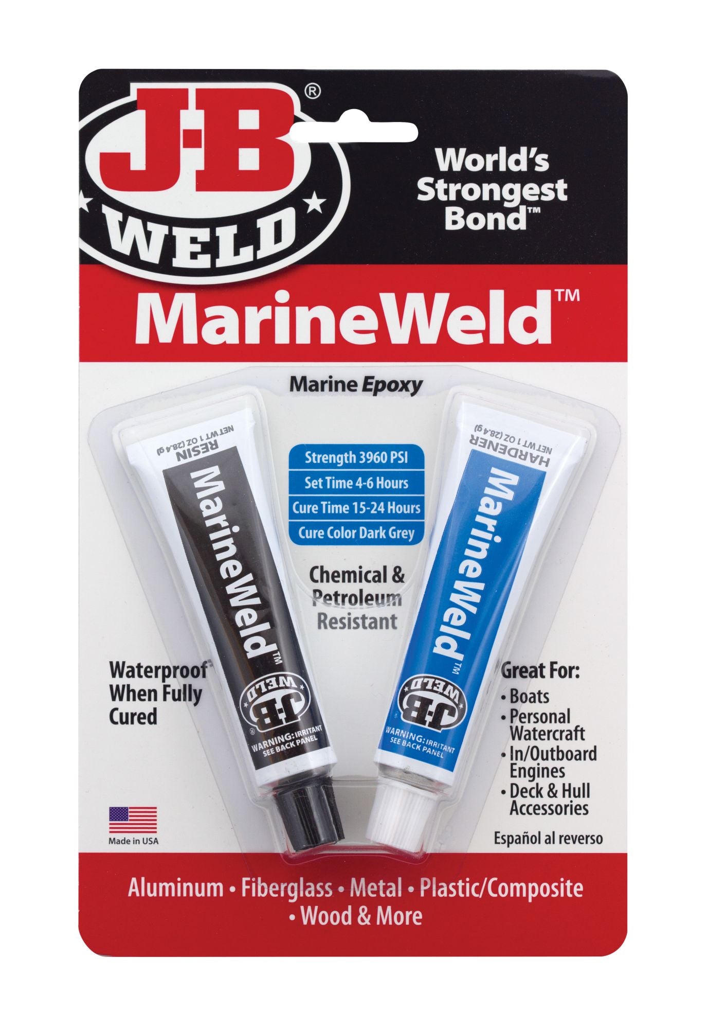 Jb Weld Marine Weld Epoxy Twin Tube