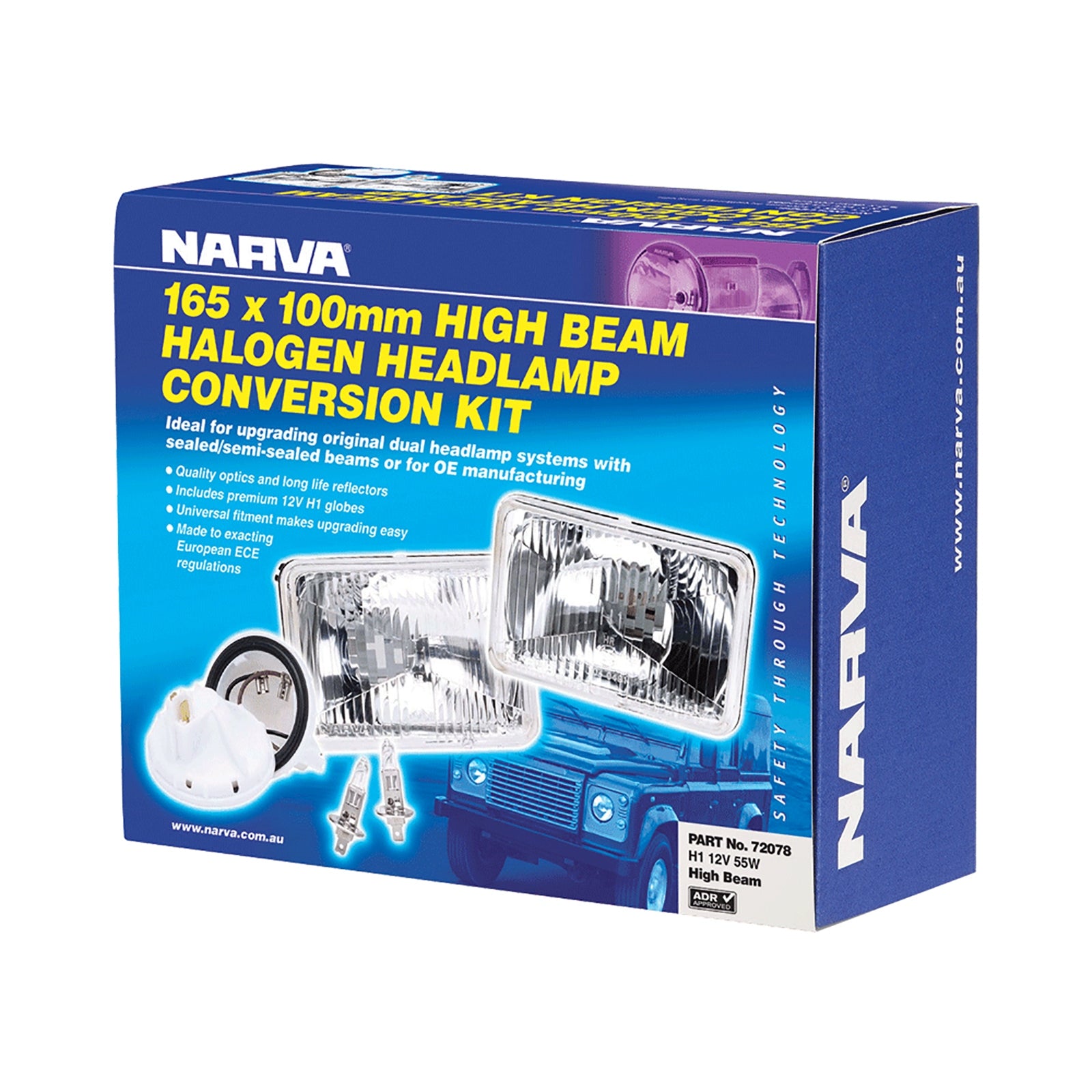 Narva Conv Kit 165X100mm H/Beam 55W