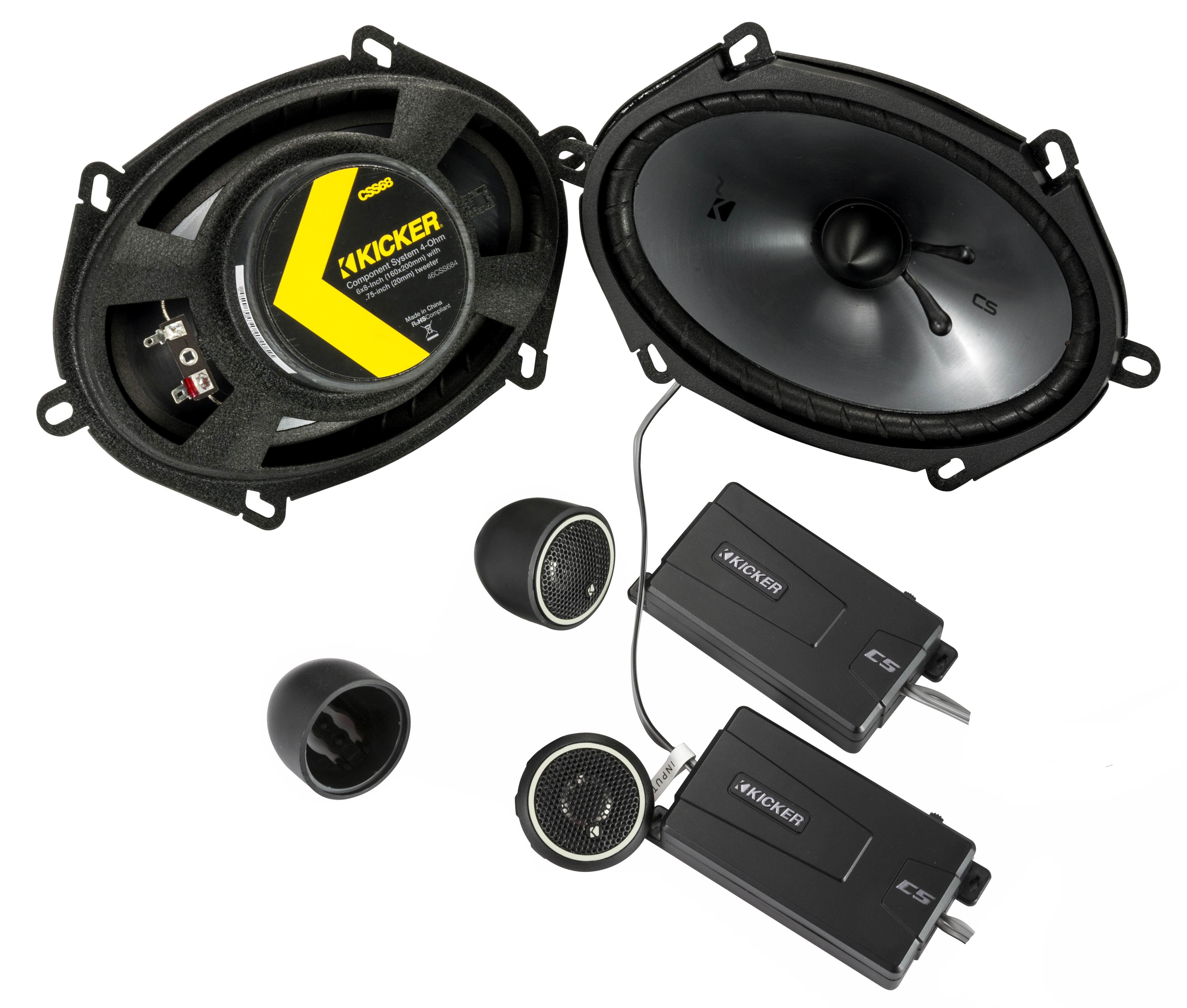 6X8in 225W Component Speaker System