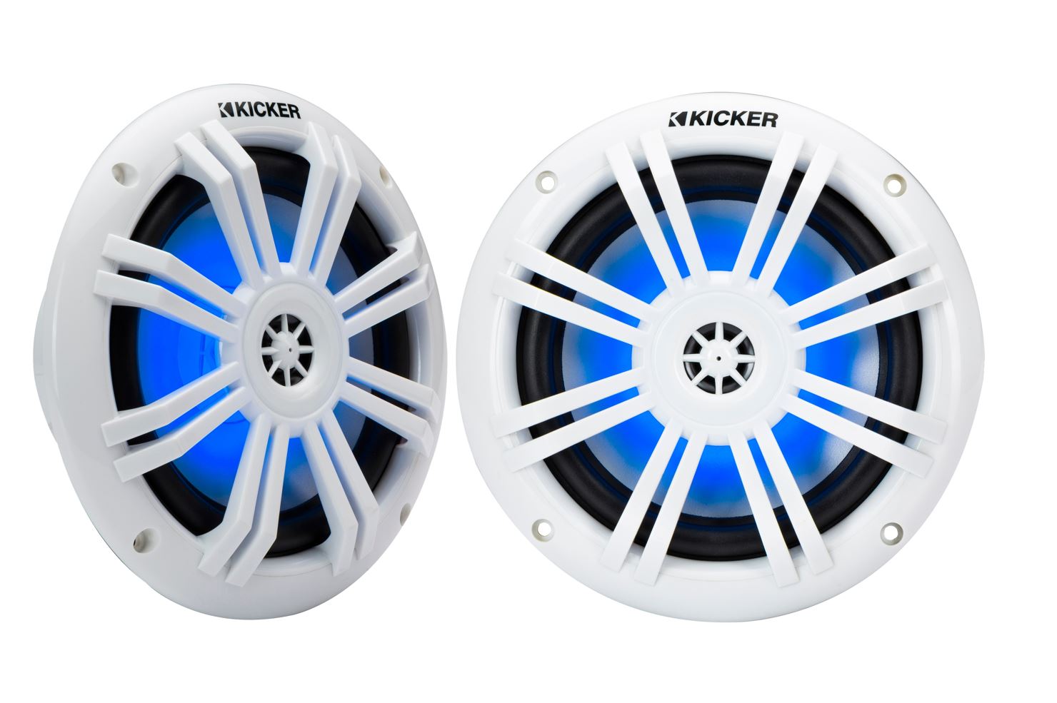 6.5in White 150W Coaxial Marine Speaker - Pair