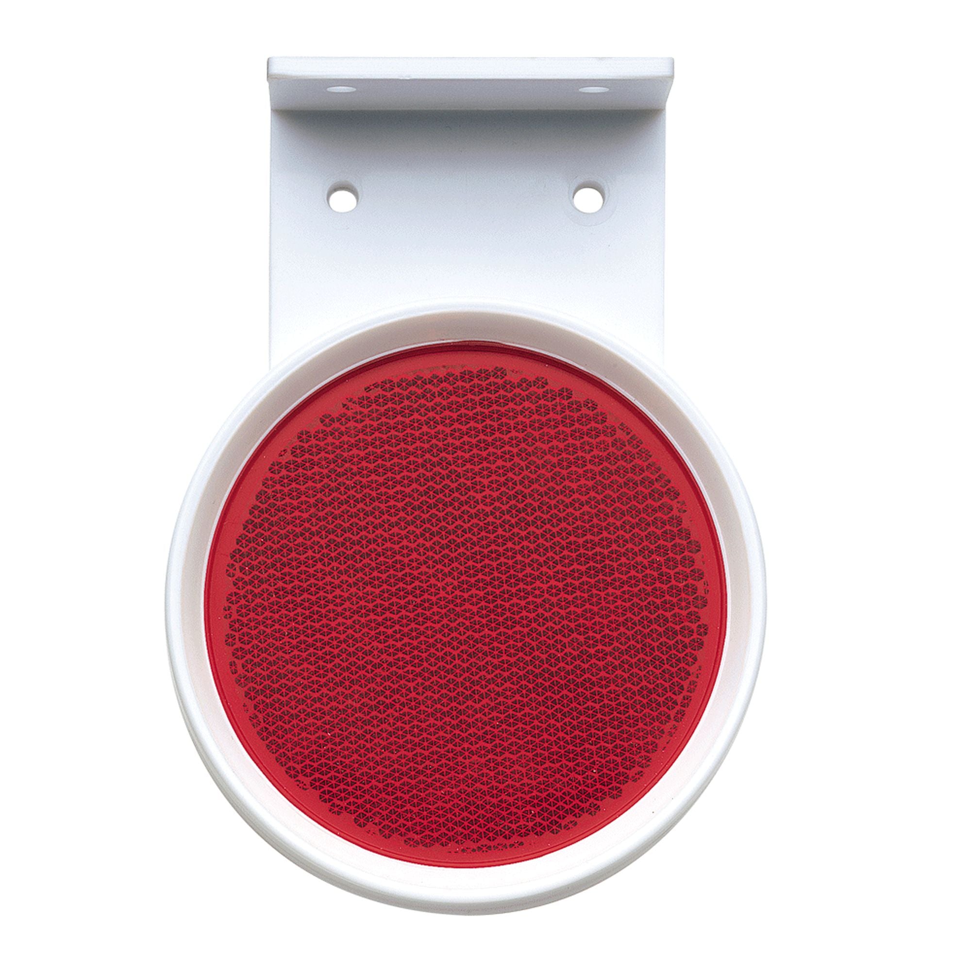 Red Reflector 80mm With Bracket Pk10
