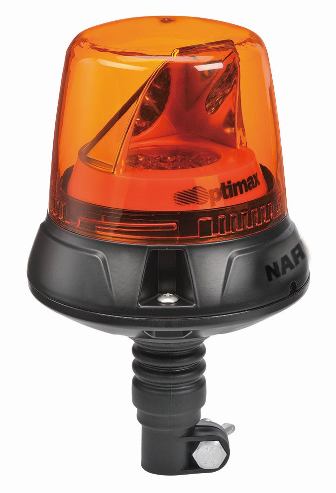 Optimax Led Rotating Beacon Amber Flexable Pole Mount