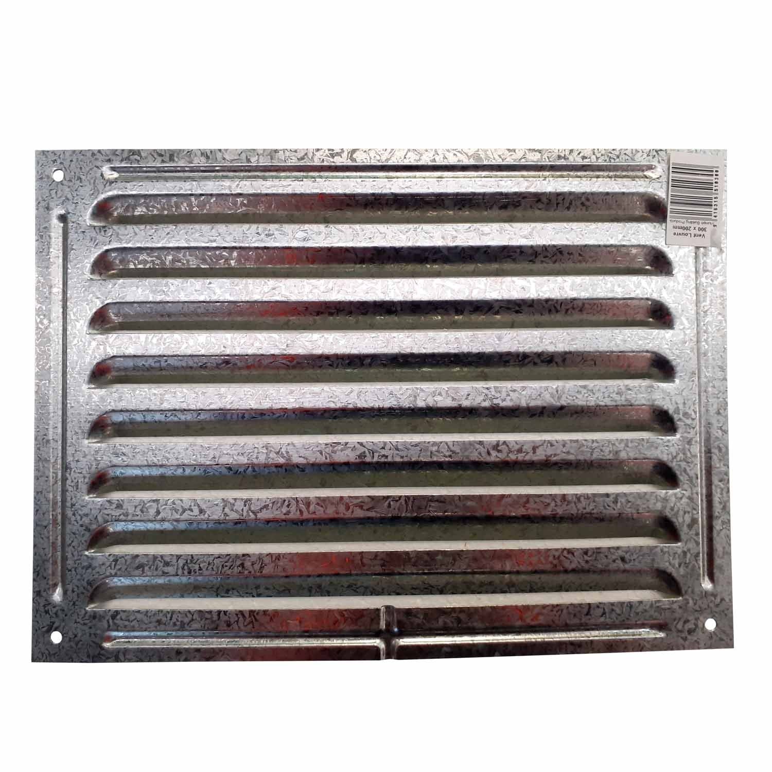 Xcel House Vent - Galvanised 8-Vent 300mm x 200mm