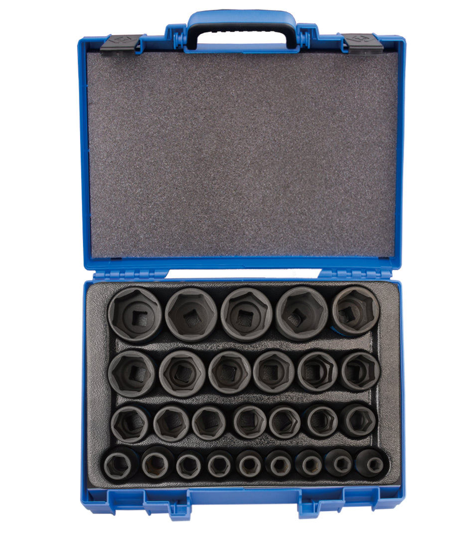 King Tony 27 Pce 1/2 indr Impact Socket Set With Case