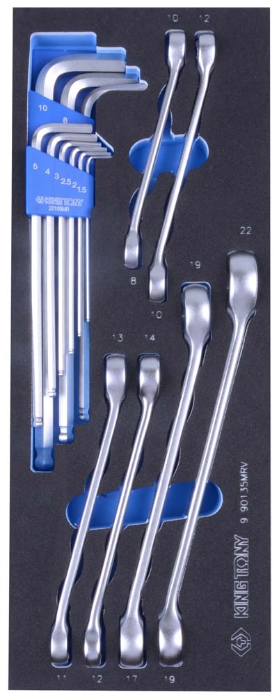 King Tony 15Pc Flare Nut Wrench Set in Tray