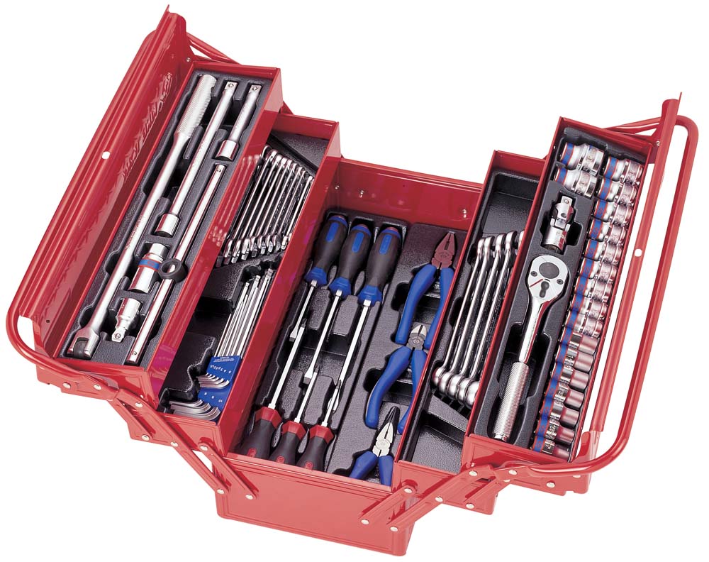 King Tony 62Pc 3Sct Fold Up Tl Chest Set