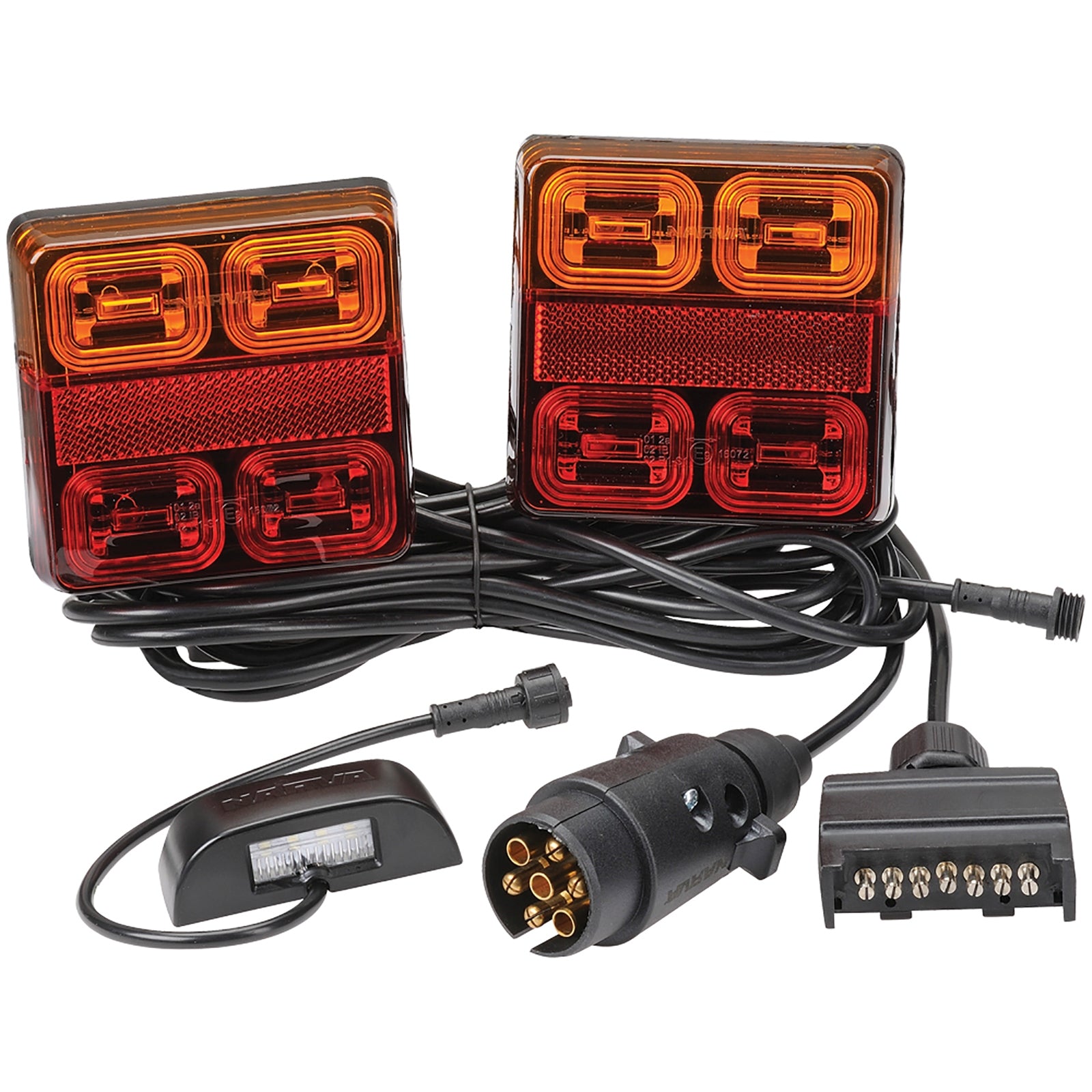 Led 12V Mdl35 Square Trailer Lamp Kit