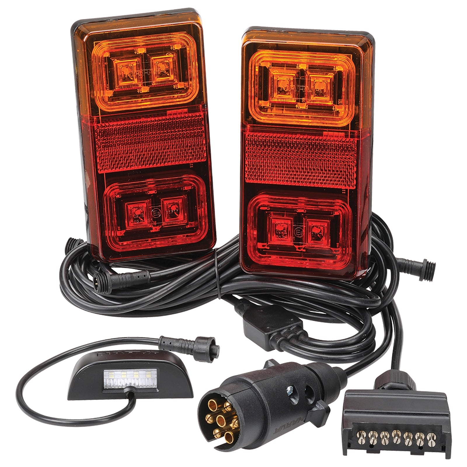 Led 12V Mdl35 Rectangle Trailer Lamp Kit