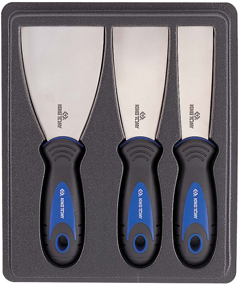 King Tony 3Pce Ss Putty Knife Set