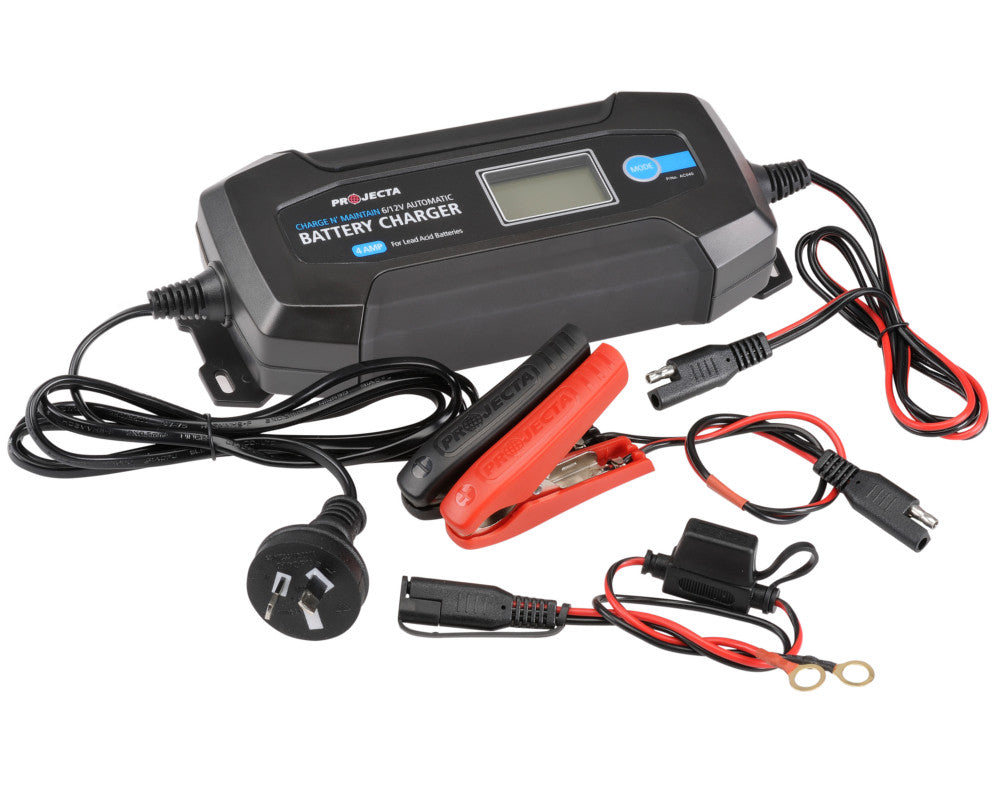 Battery Charger 4A 6/12V 8 Stage Projecta