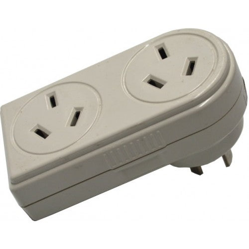 Xlectric Double Adaptor - Horizontal 10A