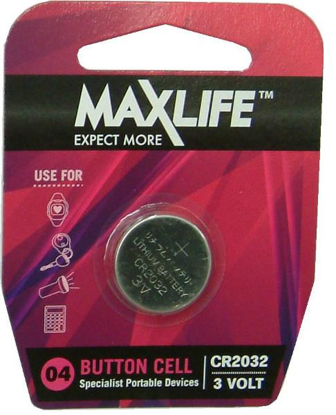 Max-Life Batteries Lithium Button CR2032