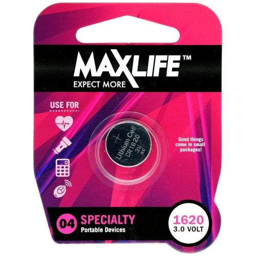 Max-Life Batteries Lithium Button CR1620