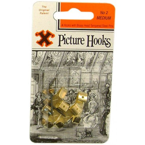 Bayonet X Picture Hooks Medium - 4pce Blister Pack #2