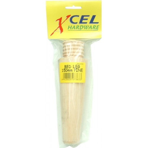 Xcel Bed Leg Pine Threaded 150mm