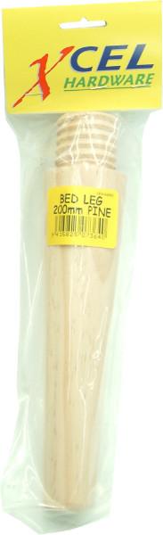 Xcel Bed Leg Pine Threaded 200mm