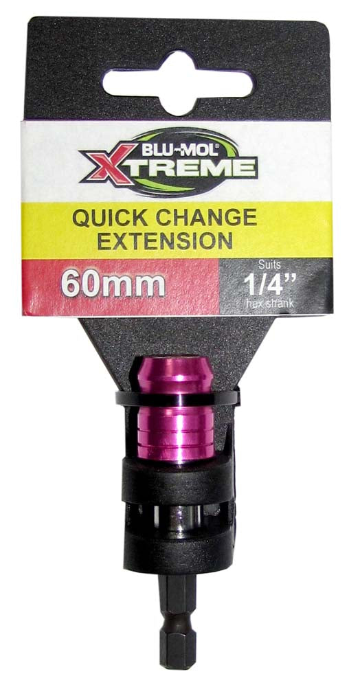 Blu-Mol Quick Chnge Extension 1/4in Shank 60mm Long