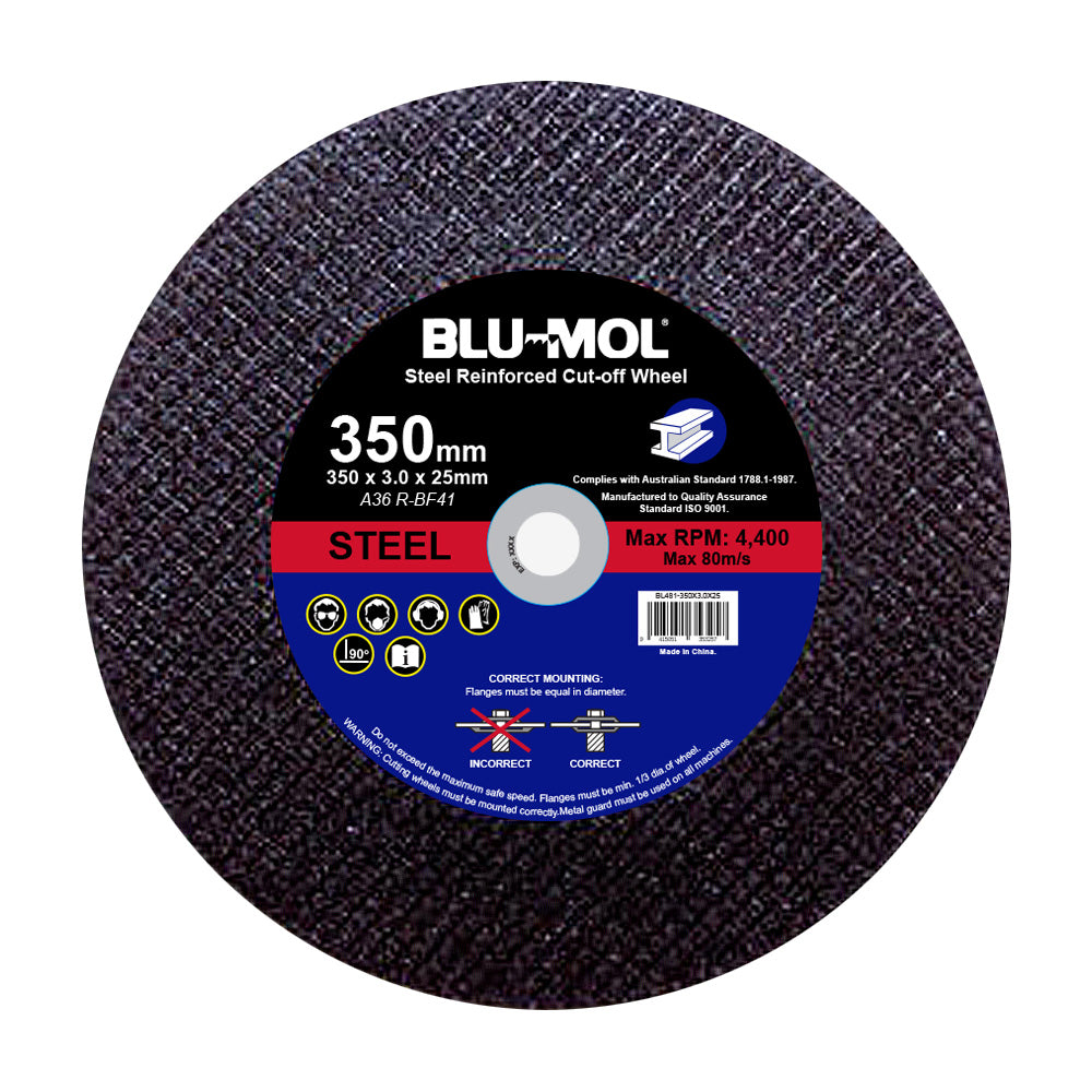 Blu-Mol Metal Cut-Off Wheel 350 X 3.0 X 25.4mm