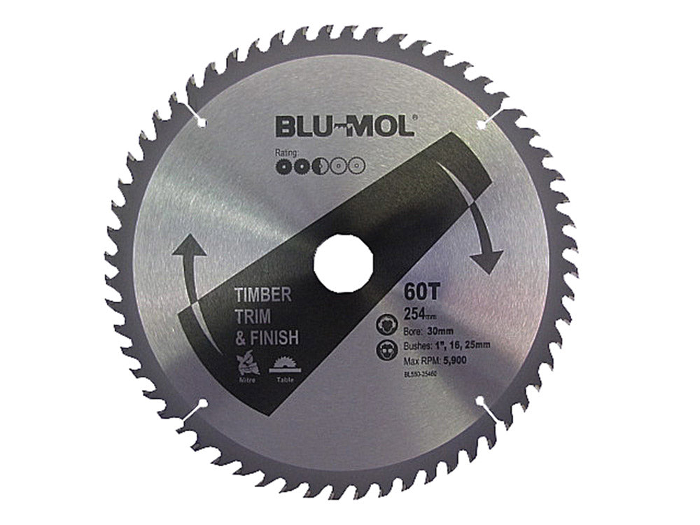 Blu-Mol Professional Circular Saw Blade 254mm X 60T