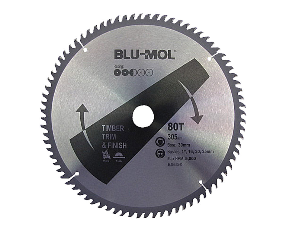 Blu-Mol Professional Circular Saw Blade 305mm X 80T