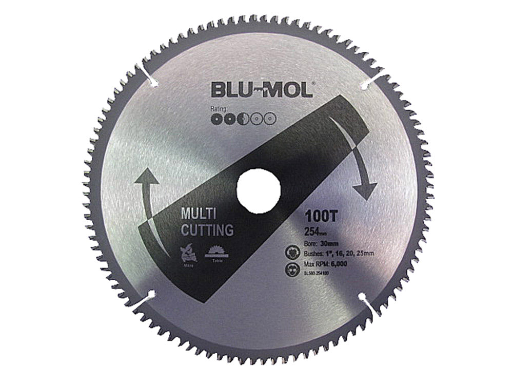 Blu-Mol Professional Multi Circular Saw Blade 254mm X 100T