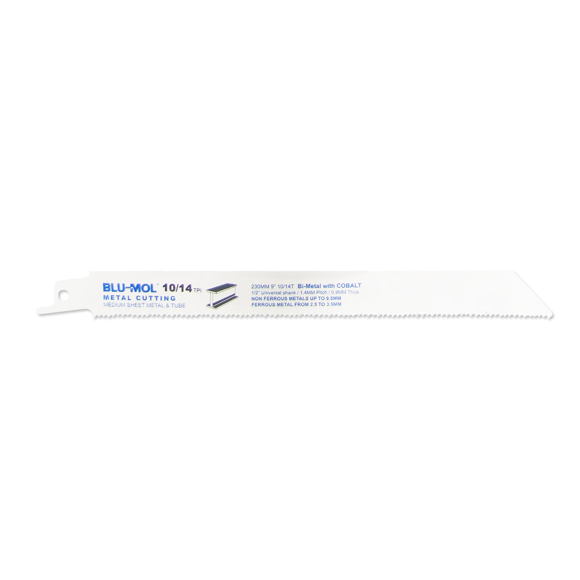 Blu-Mol Recip Blade 9 X 14Tpi Demolition Single Blade