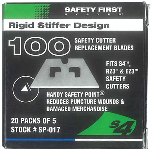 PHC Safety Blade Box of 100 for S4 & S7 Safety Cutters