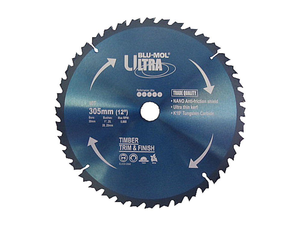 Blu-Mol Ultra Circular Saw Blade 305mm X 40T