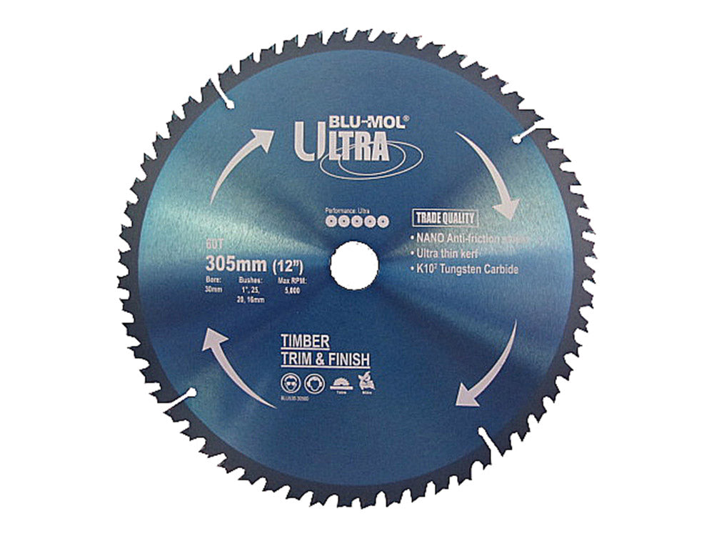 Saw Blade - Blu-Mol Ultra Circular Saw Blade 305mm X 60T