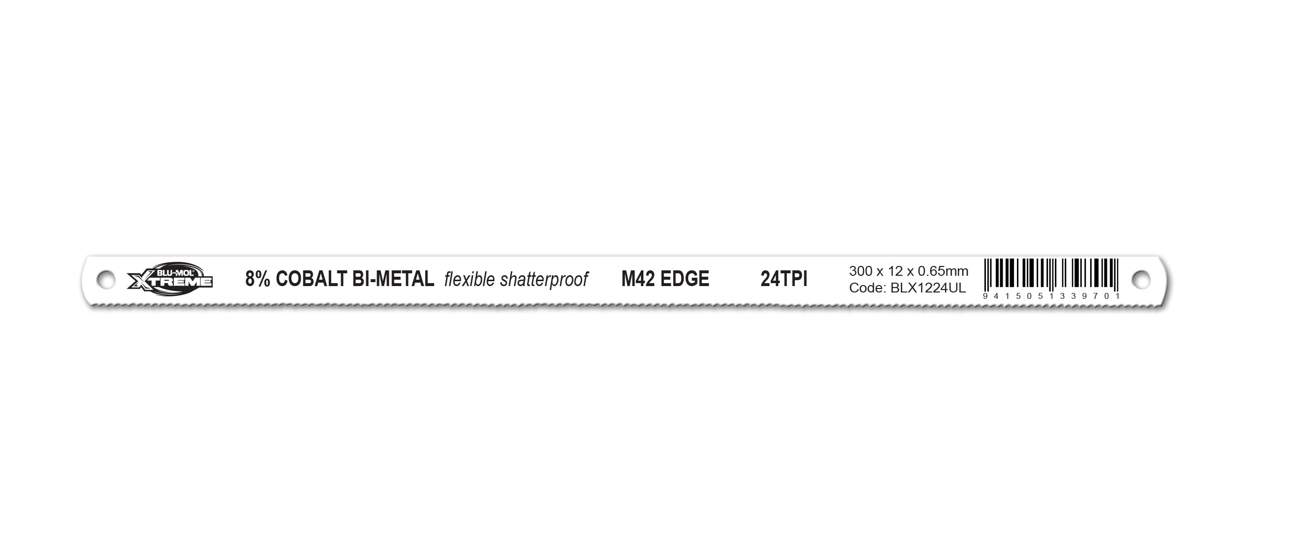 Blu-Mol Xtreme Hacksaw Blade M42 Cobalt 12 X 24Tpi Single Pack