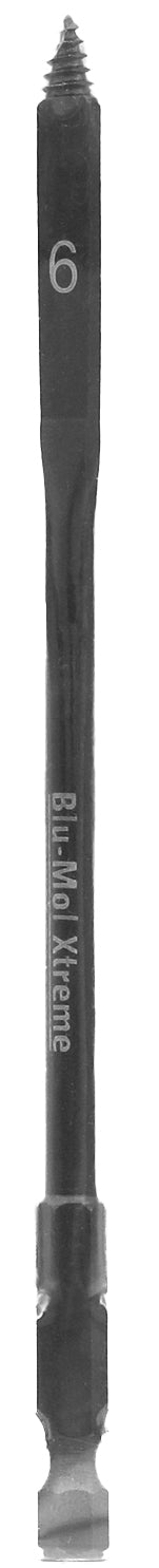 Blu-Mol Xtreme Threaded Spade Bit 6mm X 150mm