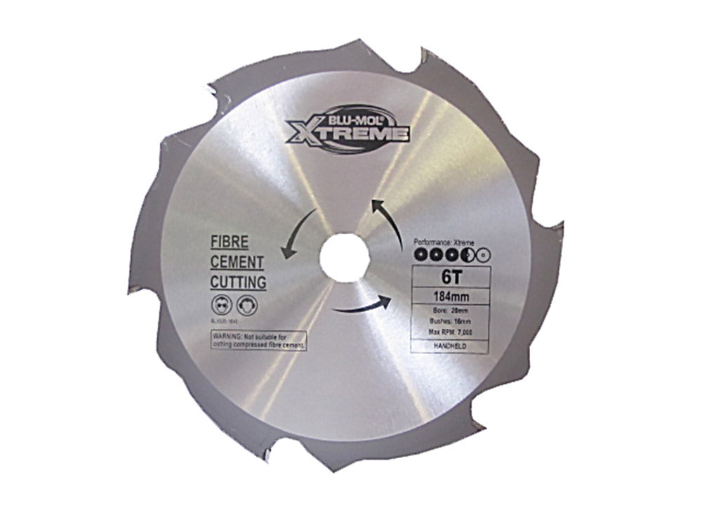 Saw Blade - Blu-Mol Xtreme Cement Circular Saw Blade 184mm X 6T