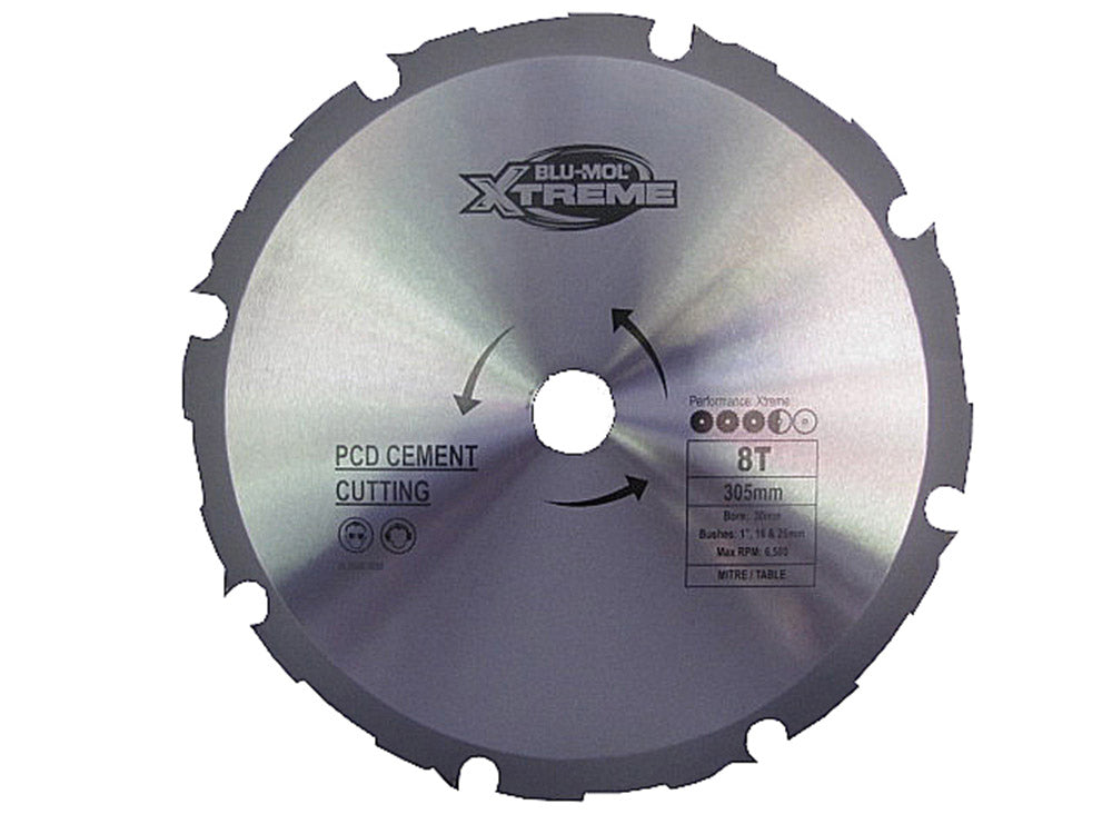 Blu-Mol Xtreme Pcd Cement Circular Saw Blade 305mm X 8T