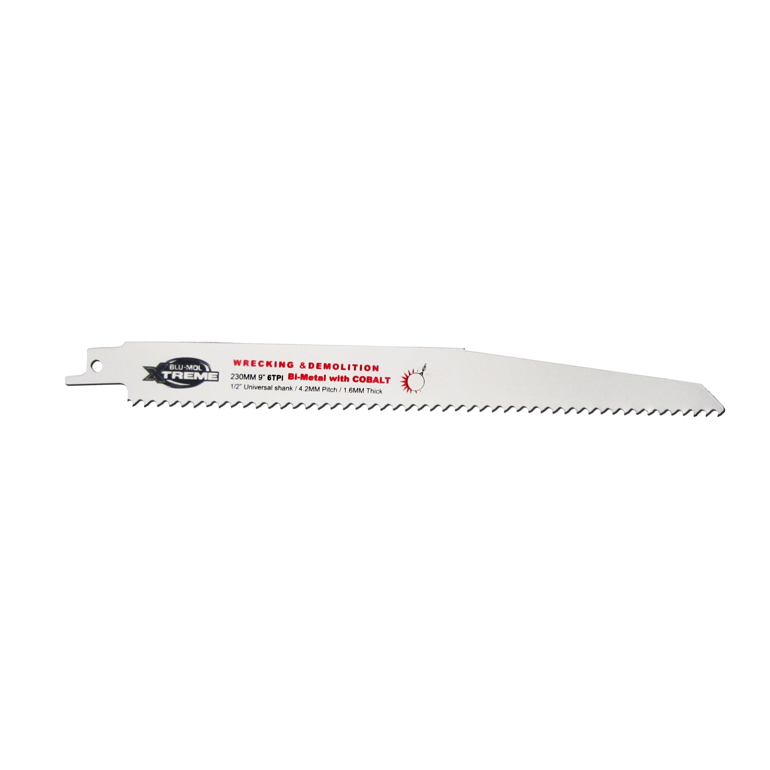 Blu-Mol Xtreme Recip Blade 9 X 6Tpi Single Blade