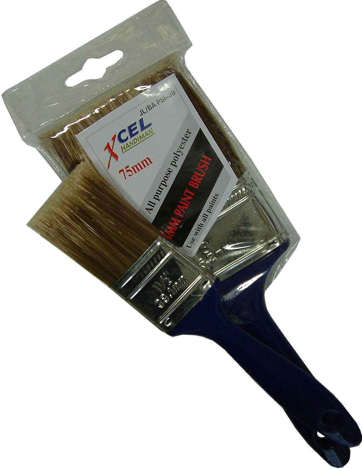 Xcel Paint Brush Blue Handle Economy 38mm