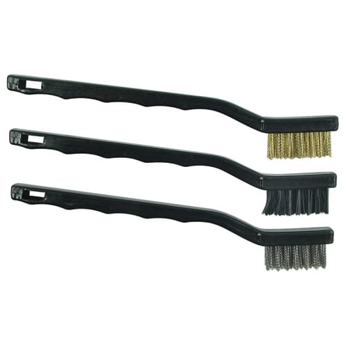 glus-l/m Worldwide HB2804 Mini Wire Brush 3 Piece Set