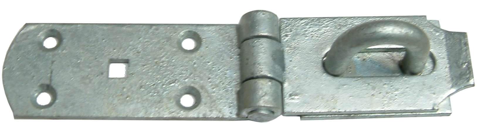 Xcel Hasp & Staple - Heavy Galvanised with Brass Pin 200mm Carded