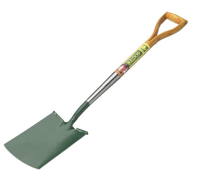 Bulldog Premier Garden Spade with Wood Handle & Tread