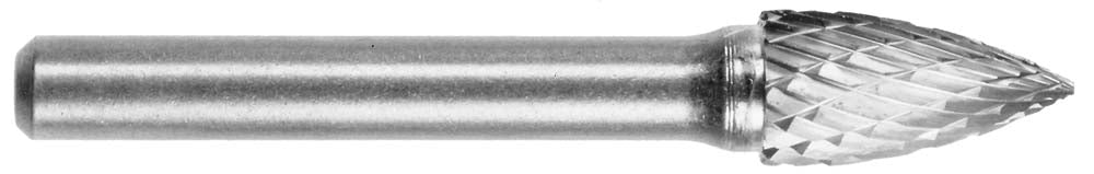 Bordo Burr Tree Pointed Nose 1/4in Shank 5/8in Sg6