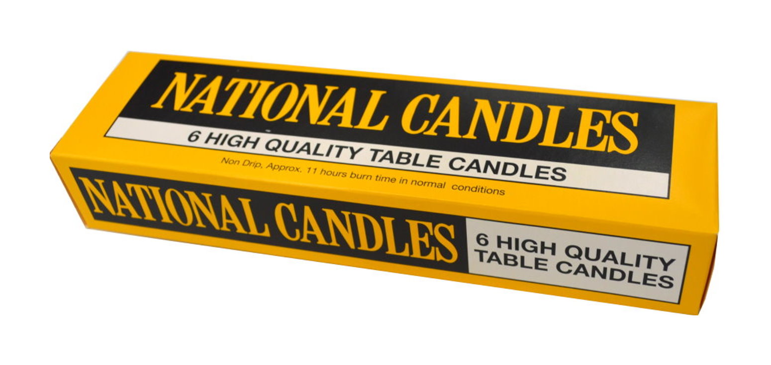 National Candles - Table/Household 6pce