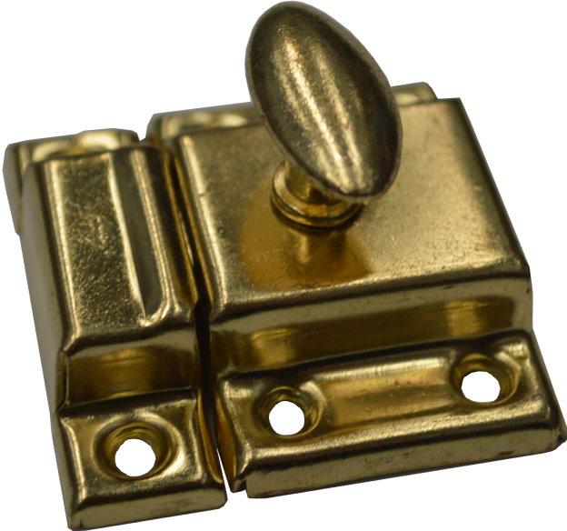 Hipkiss Turn Type Cupboard Catch #352 Brass