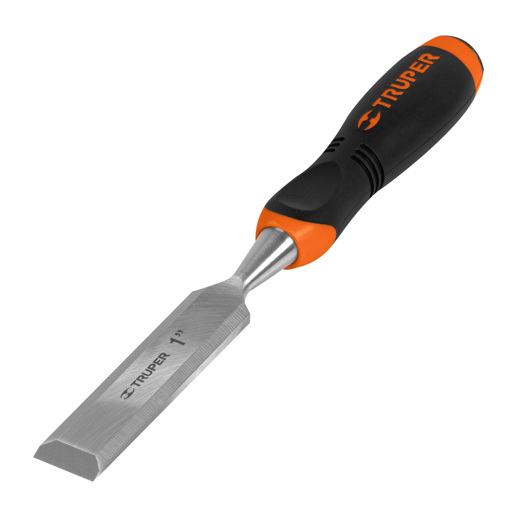 Truper Wood Chisel with Rubber Grip in Hanger 25mm